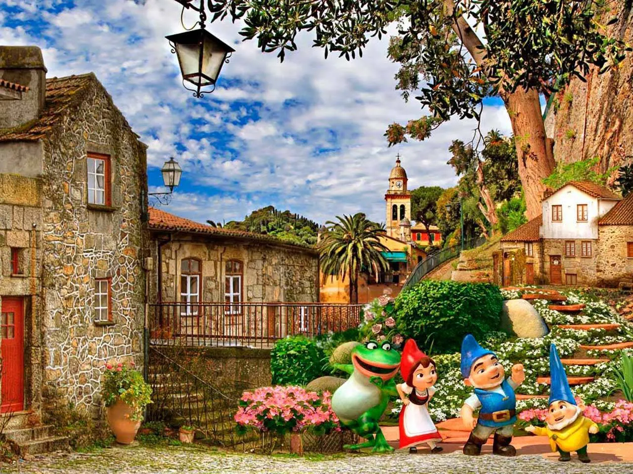 Фотообои в интерьере в гостях у гномов  5-166 фото