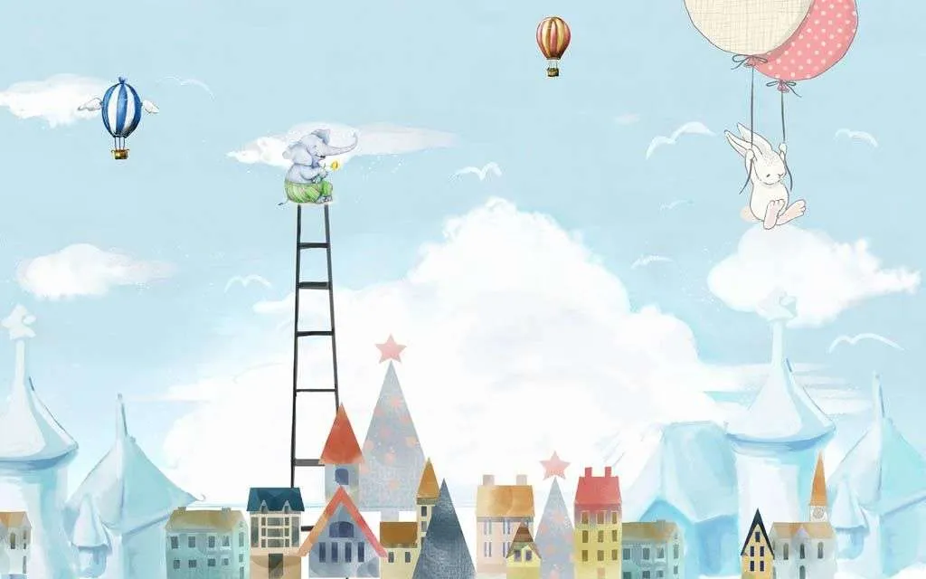 Фотообои в интерьере город волшебный  12-818 фото