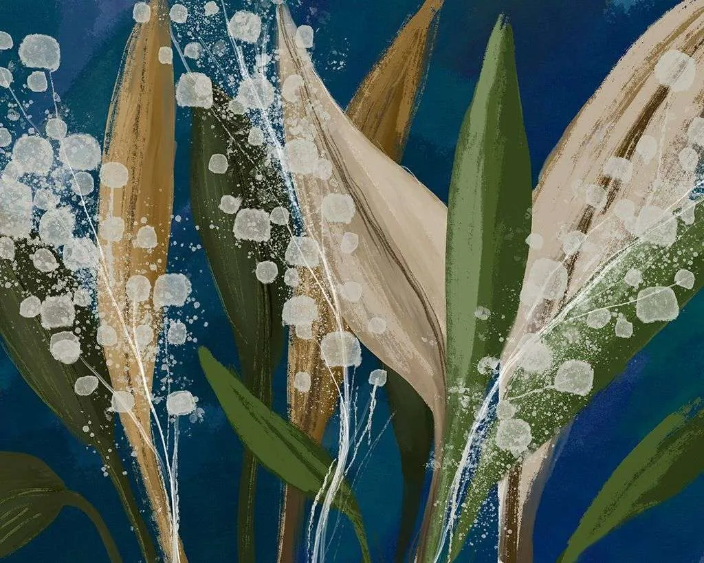 Фотообои в интерьере ландыши  9-1883 фото