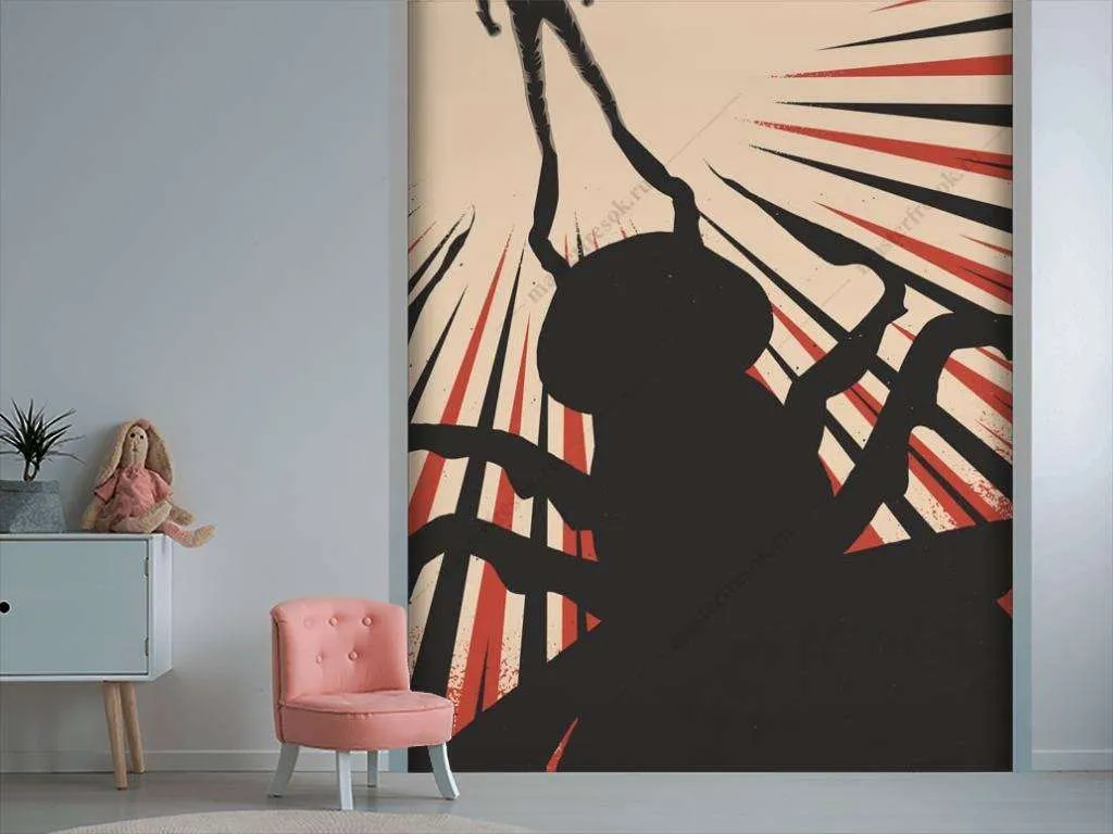 Фотообои в интерьере человек-муравей  12-1032 фото