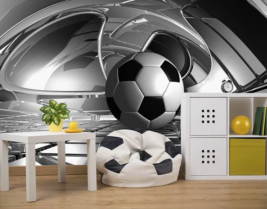 Фотообои Футбольный мяч 3д  12-1481