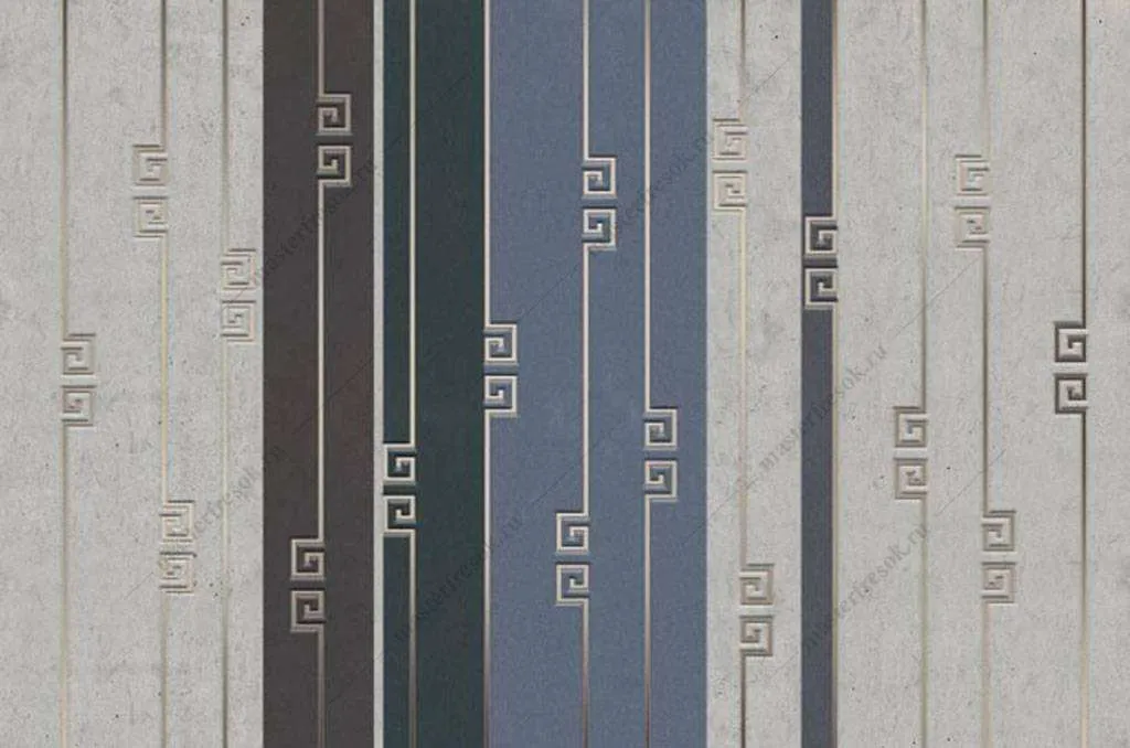 Фотообои в интерьере разноцветные полосы  16-090 фото