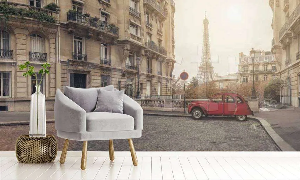 Фотообои Вид на Париж ретро  9-723