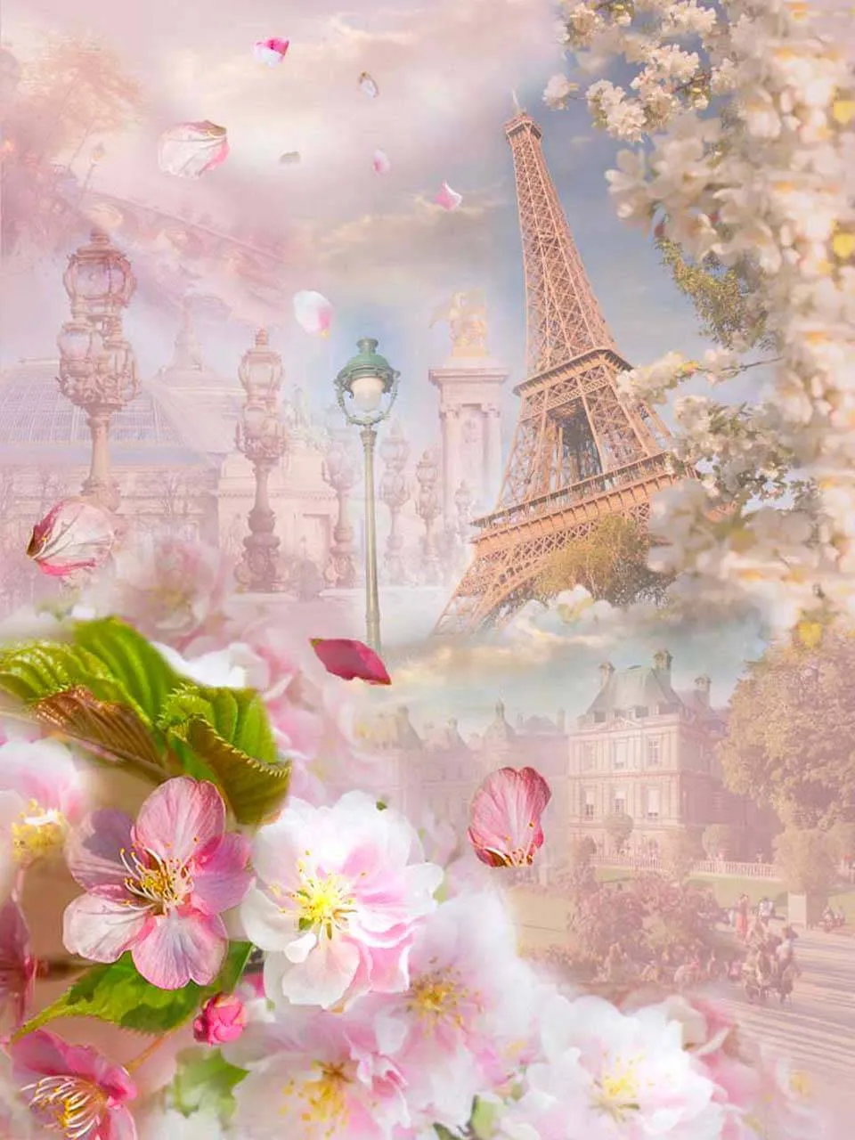 Фотообои в интерьере французская весна  5-154 фото