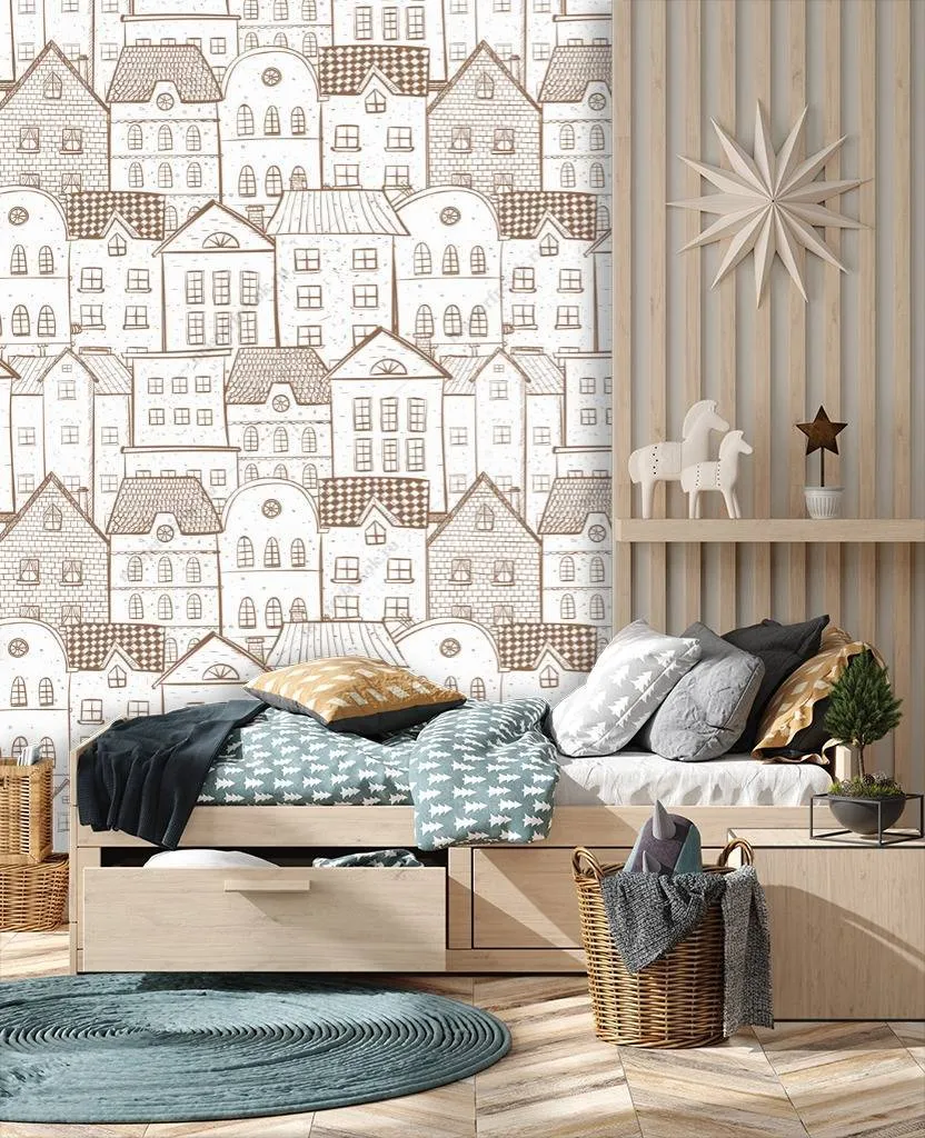 Фотообои Домики фоновые  12-803