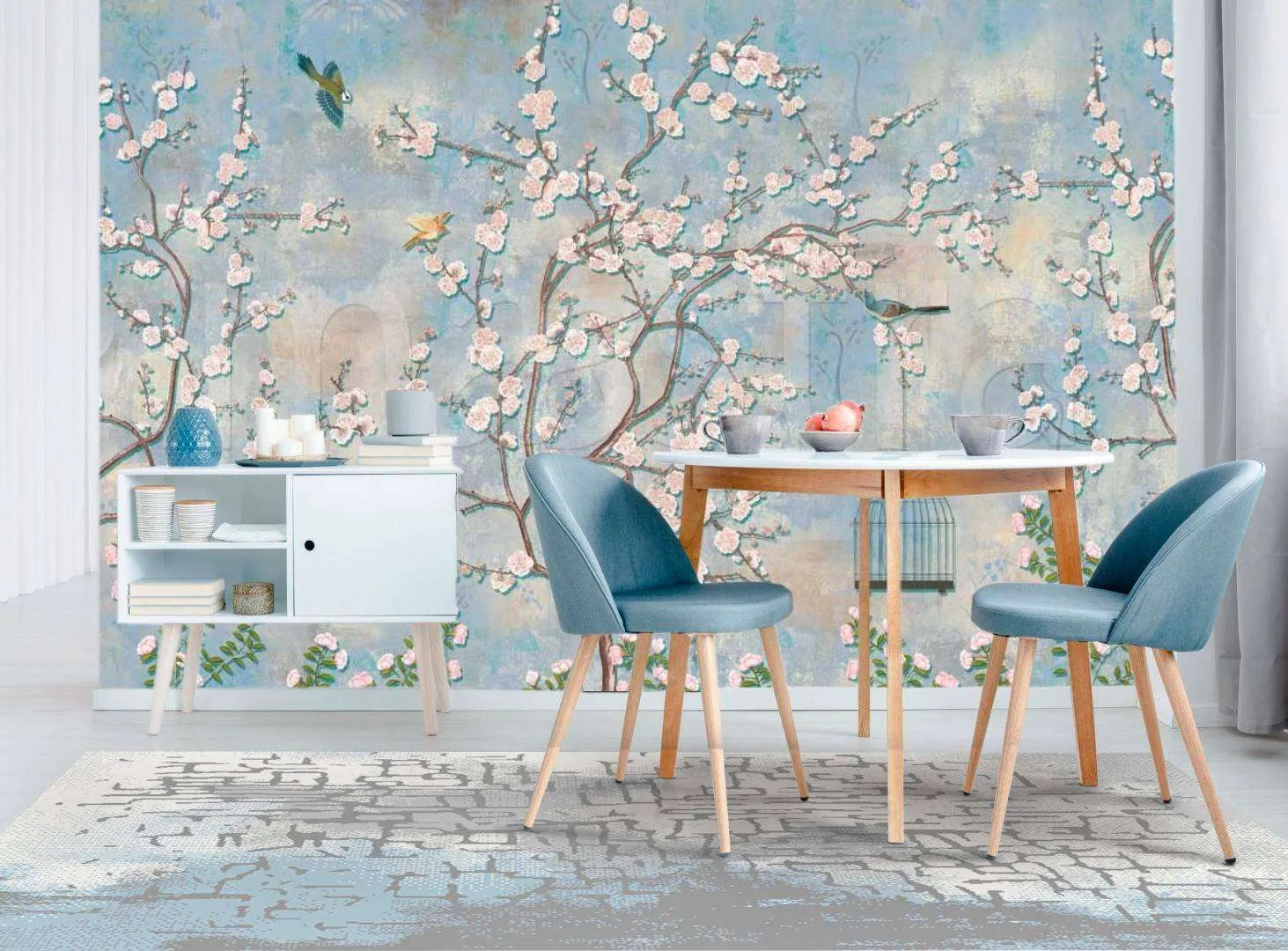 Фотообои Деревья с птицами  7-806