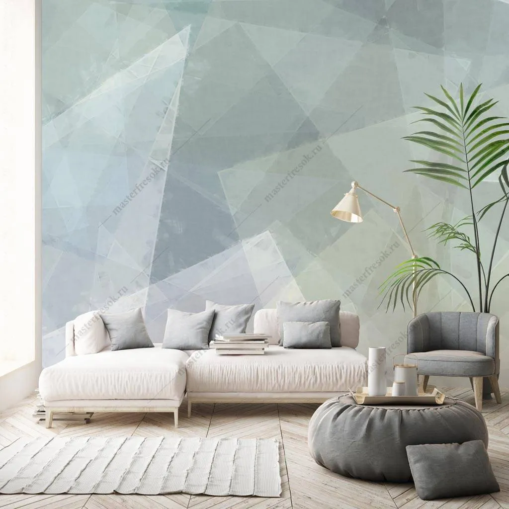 Фотообои Нежный геометрический фон  9-1310