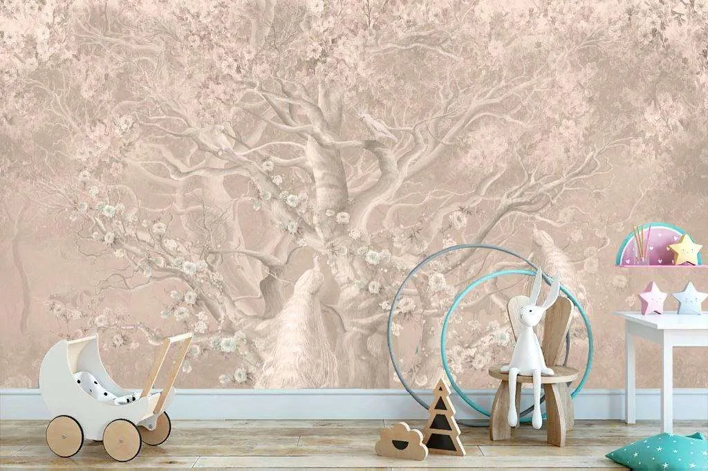 Фотообои в интерьере жар птицы и попугай  13-095 фото