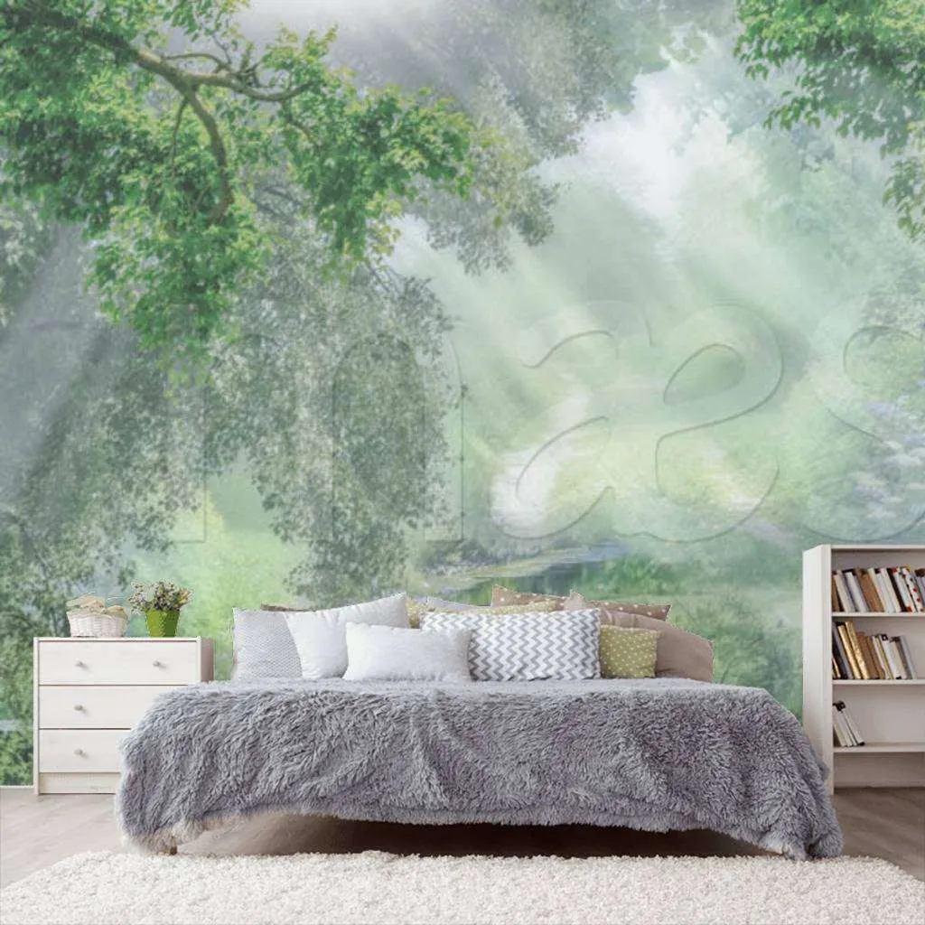 Фотообои в интерьере русская природа  7-593 фото