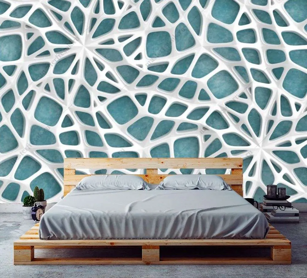 Фотообои в интерьере паутина 3д  9-1579 фото