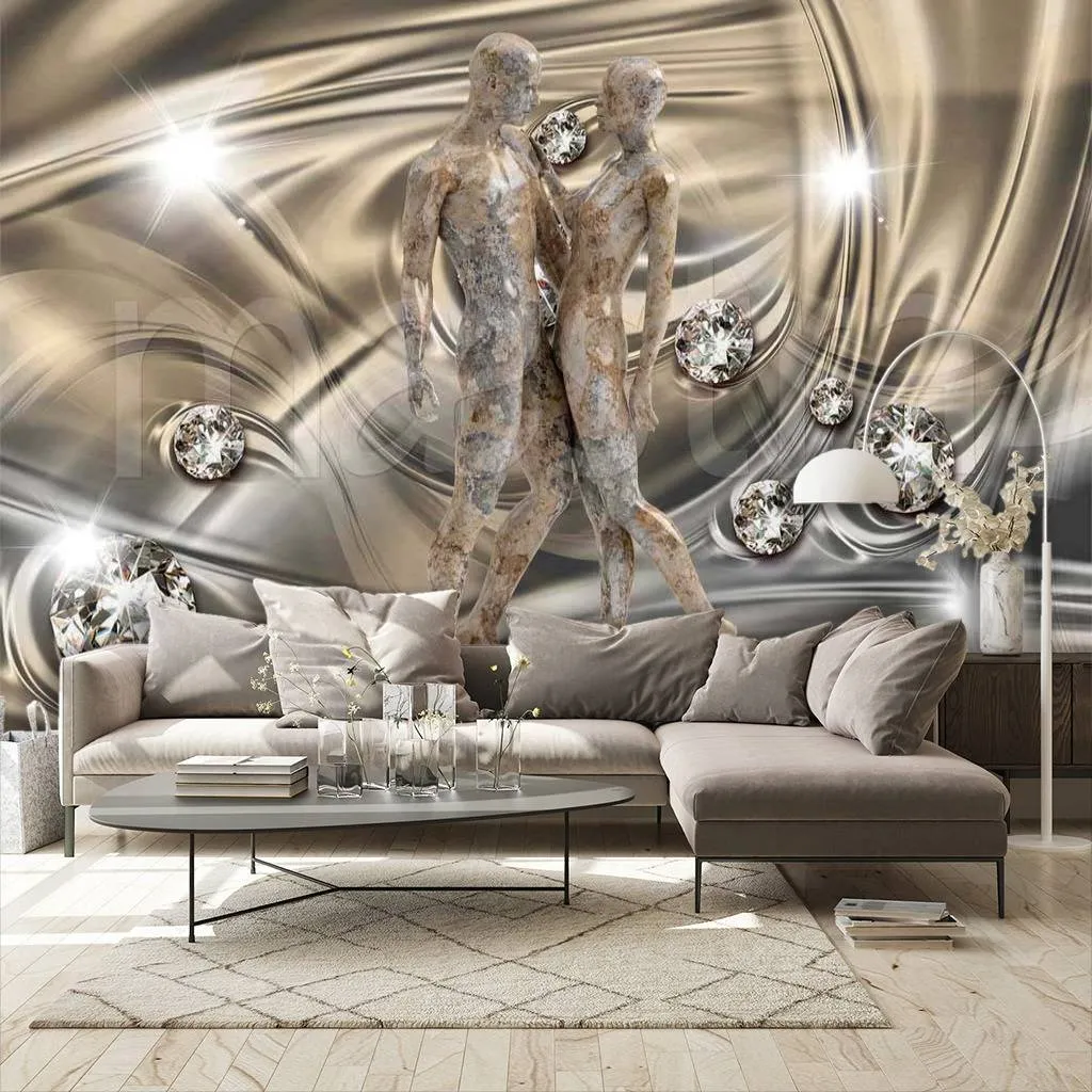 Фотообои в интерьере мужчина и женщина 3д  7-807 фото