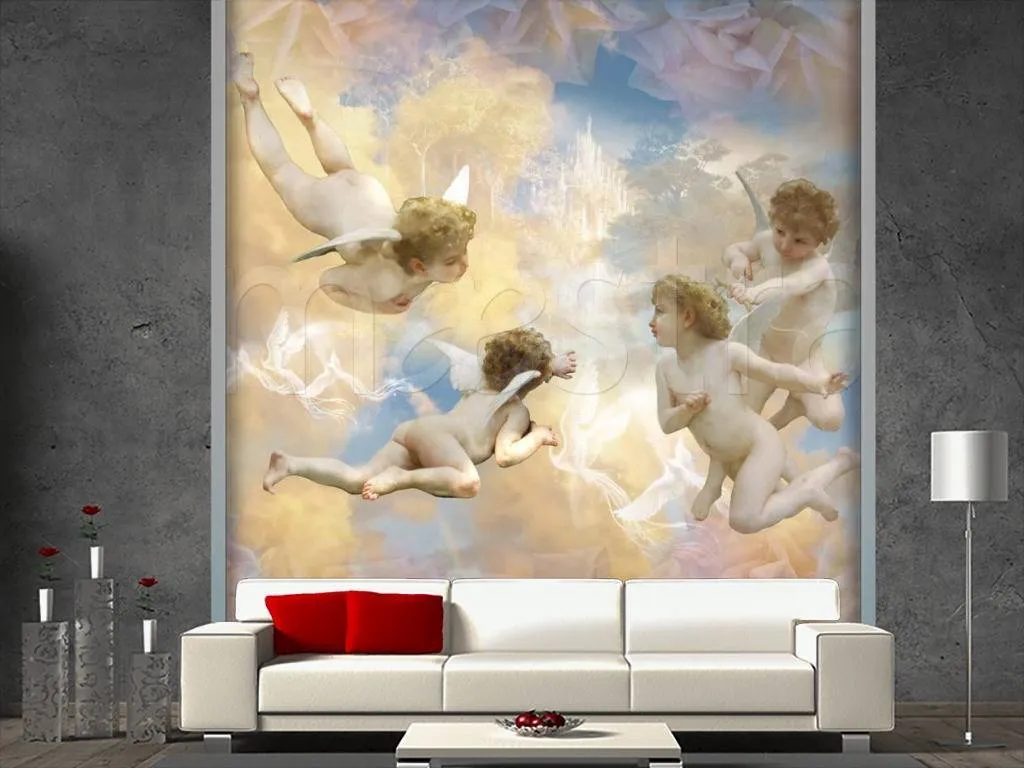 Фотообои в интерьере ангелы  5-130 фото