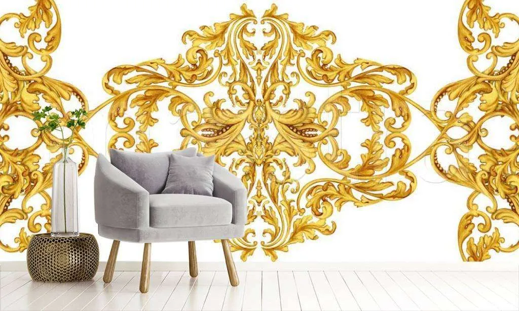 Фотообои Орнамент золото 3  9-128