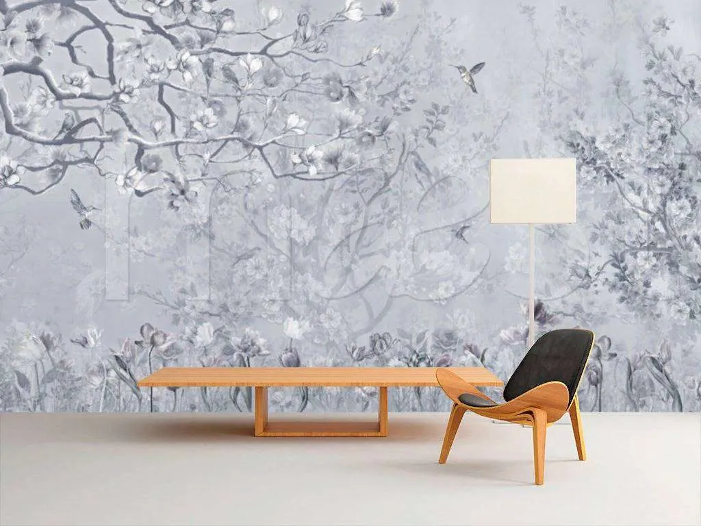 Фотообои в интерьере райский луг  7-996 фото