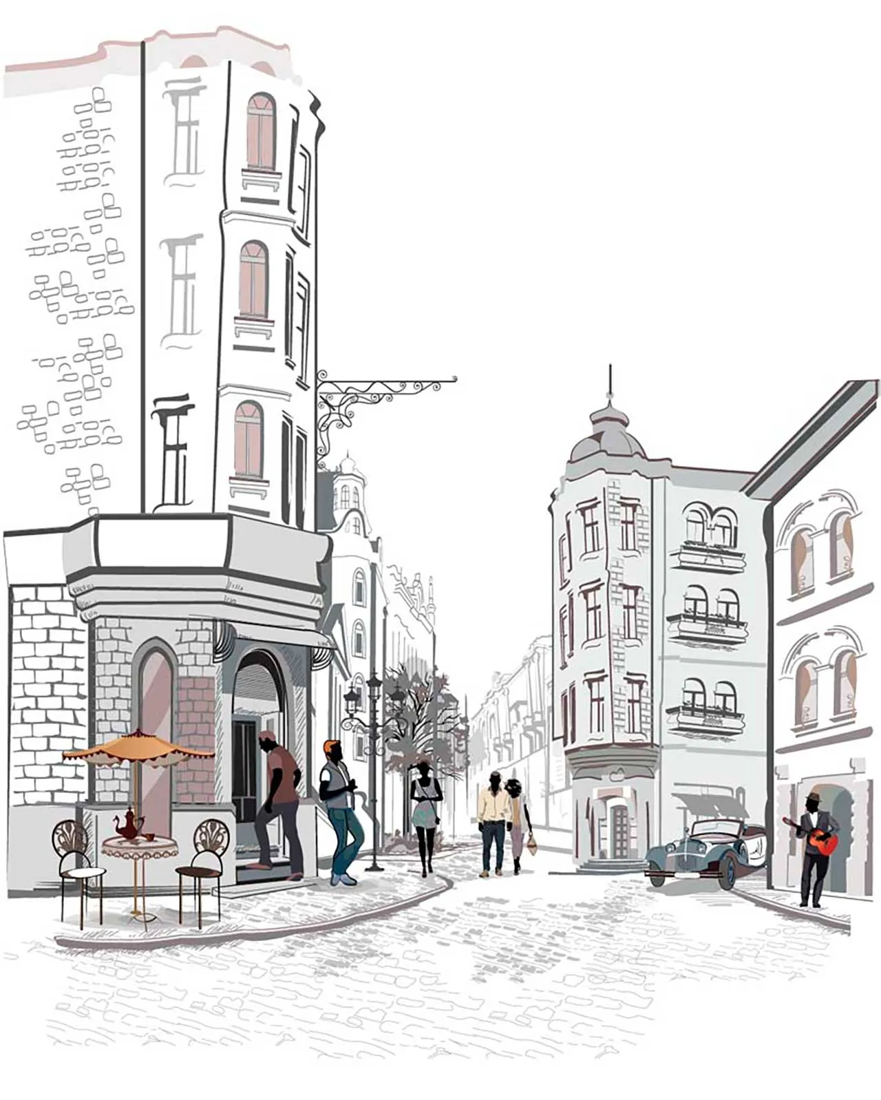 Фотообои в интерьере магазин на углу  9-135 фото