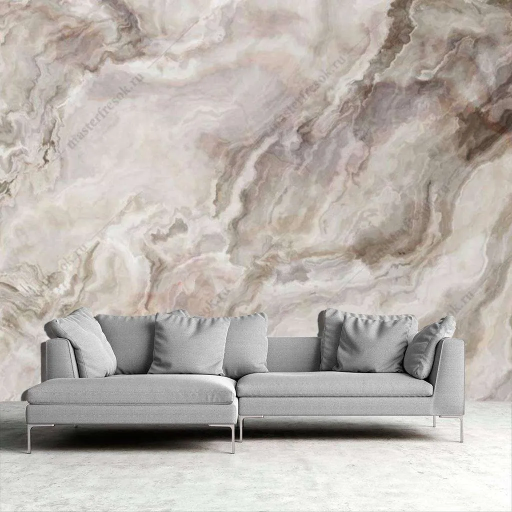 Фотообои в интерьере мрамор белый оникс  9-1063 фото