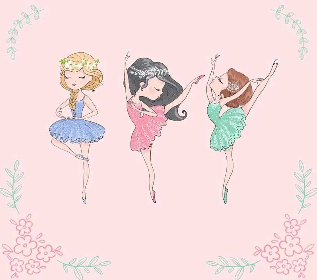 Фотообои в интерьере маленькая балерина  14-026 фото