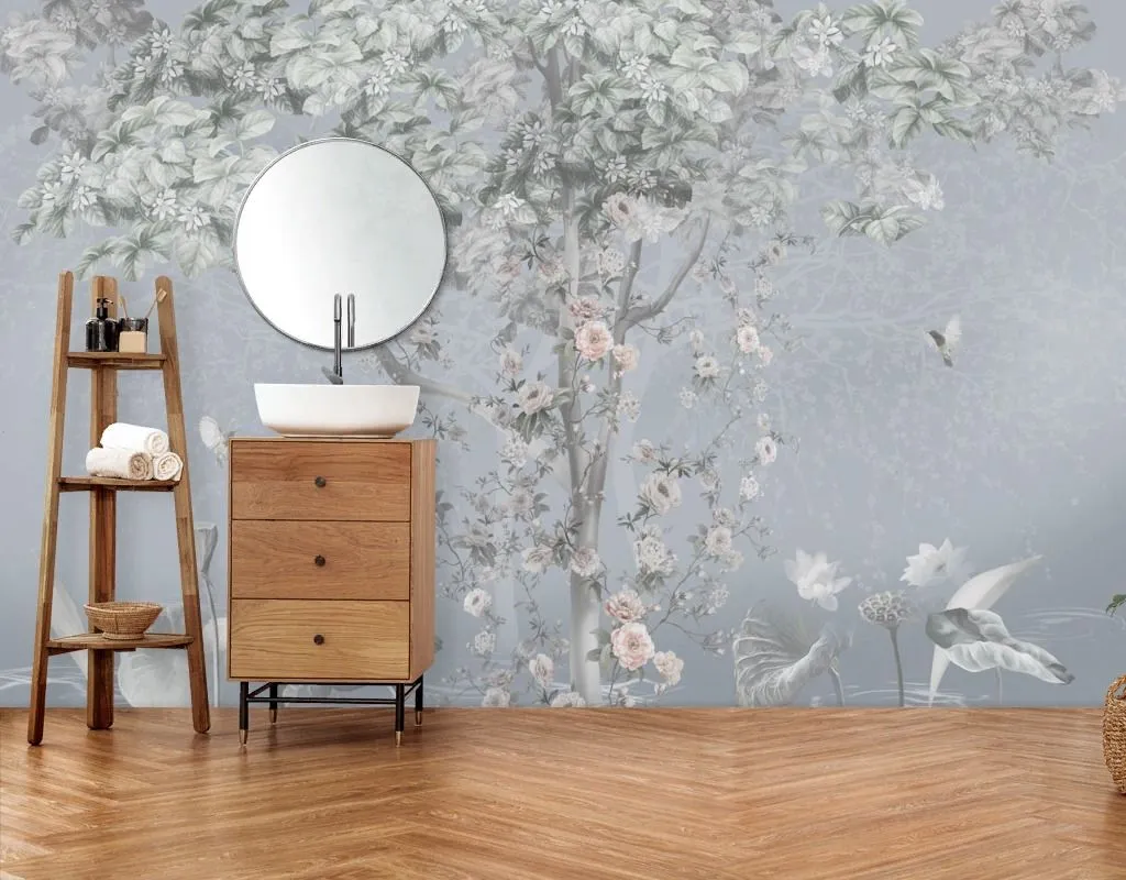 Фотообои в интерьере дерево райское  13-749 фото