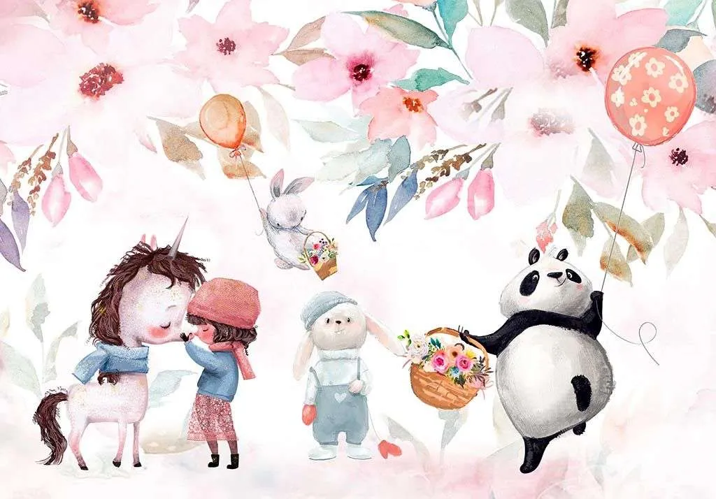 Фотообои в интерьере детские иллюстрации  14-009 фото