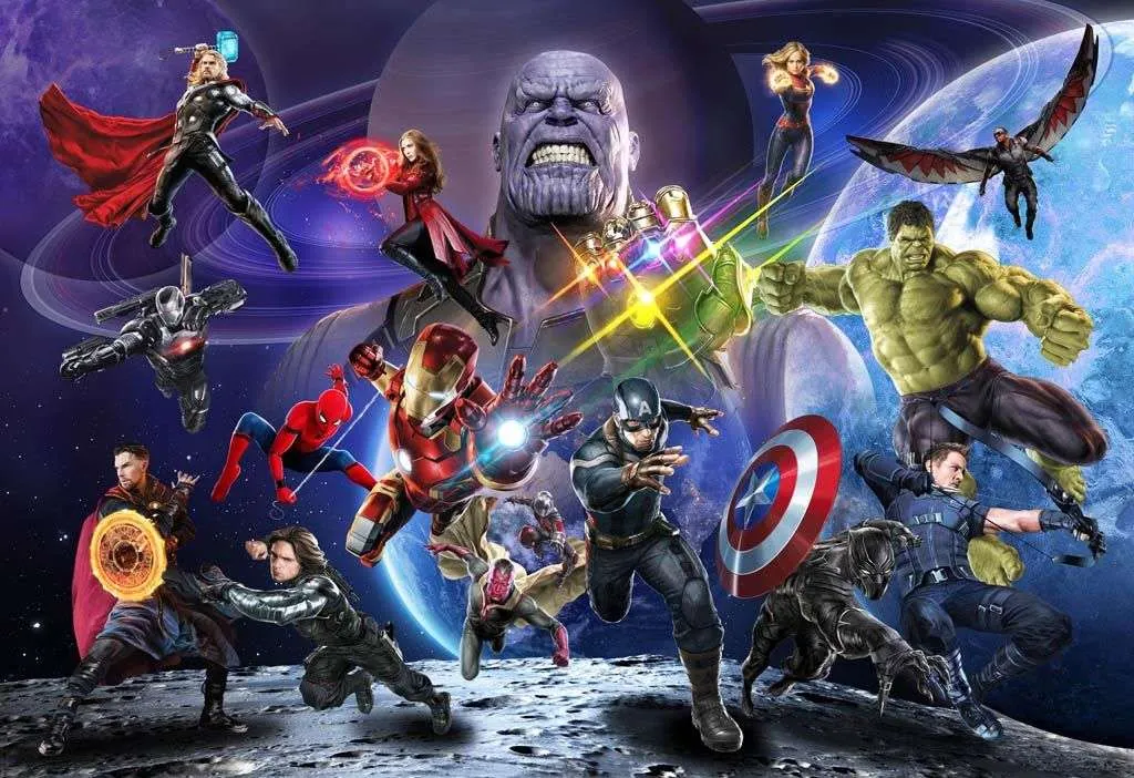 Фотообои в интерьере герои мстителей  14-238 фото