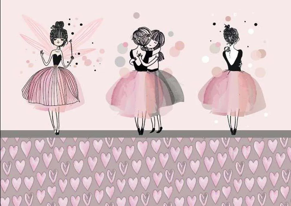 Фотообои в интерьере девочка-балерина  14-027 фото