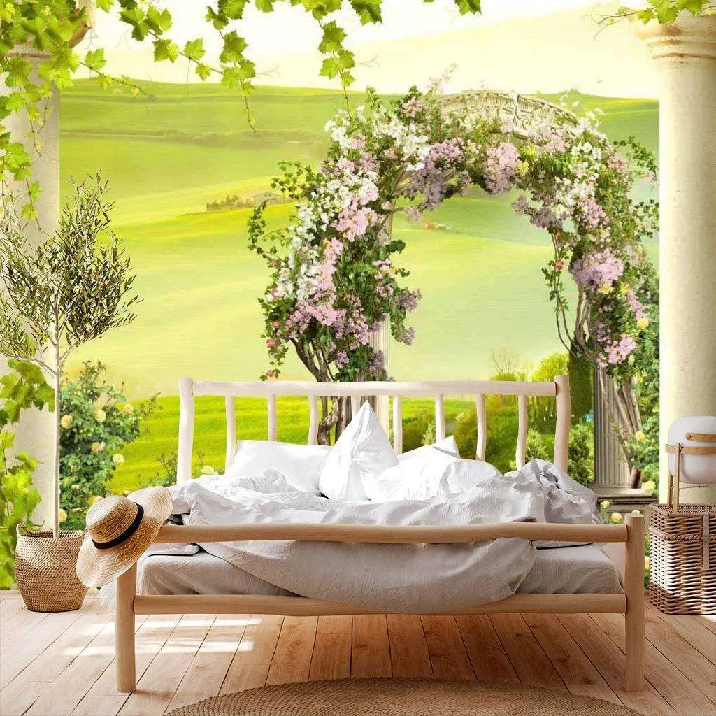 Фотообои Бесшовные обои на стену:  Арка цветочная. Артикул: 17-0008  