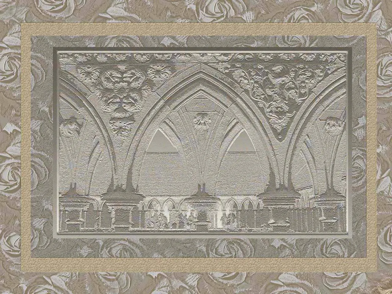 Фотообои в интерьере готический орнамент  5-133 фото