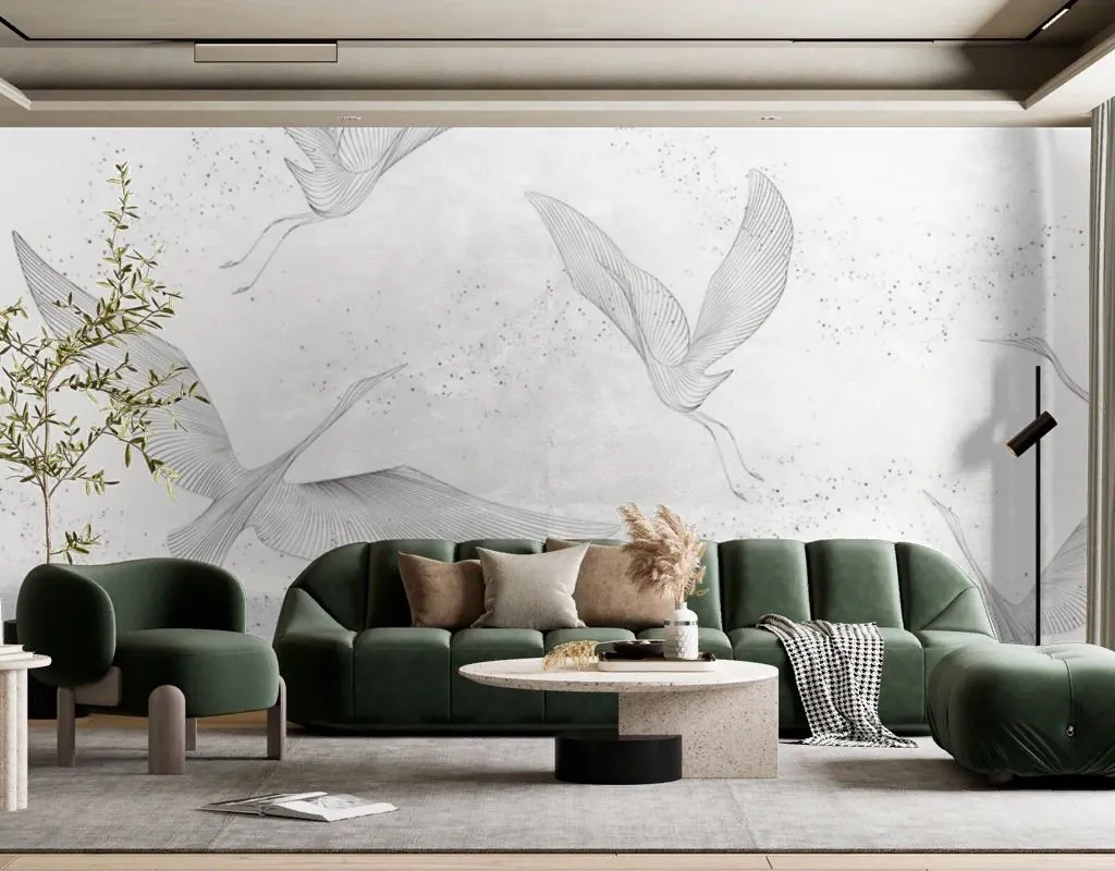 Фотообои Журавли серые  9-2102