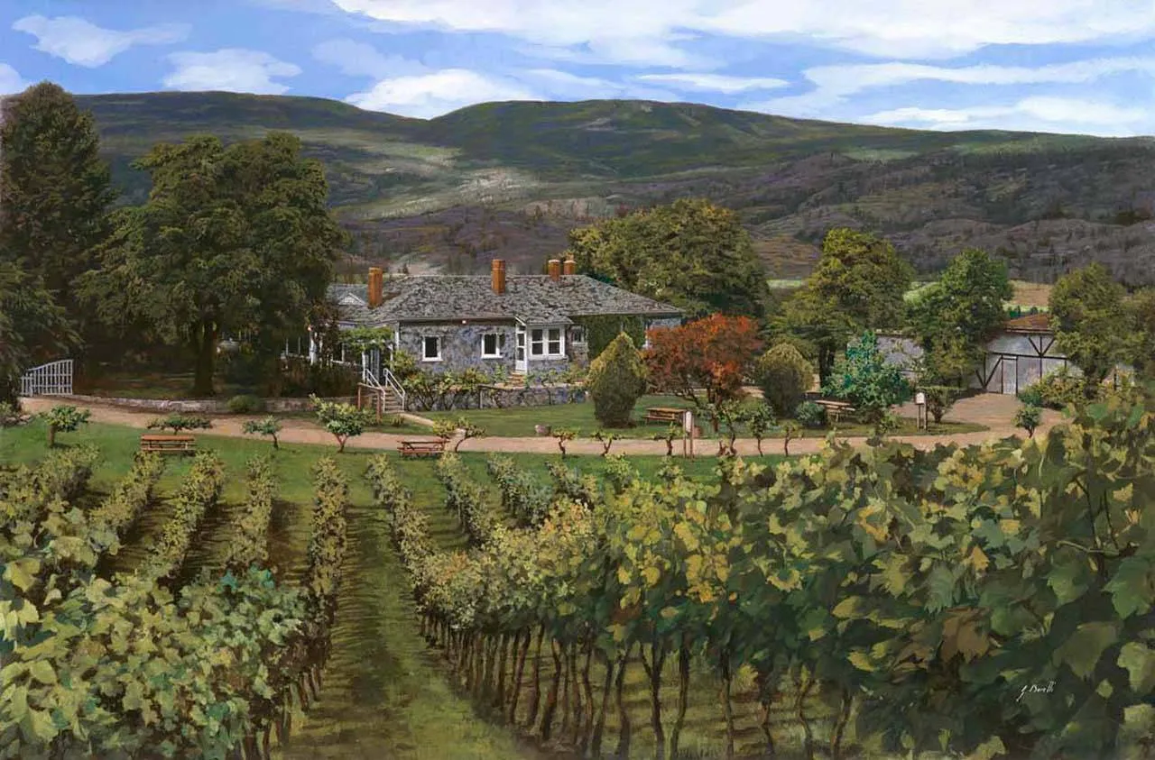 Фотообои в интерьере виноградник  8-117 фото