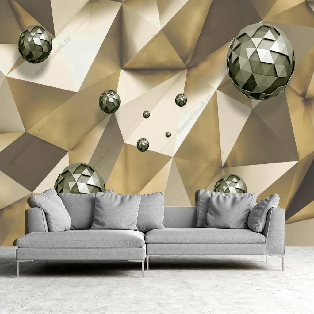 Фотообои 3д Объемные фигуры  10-862