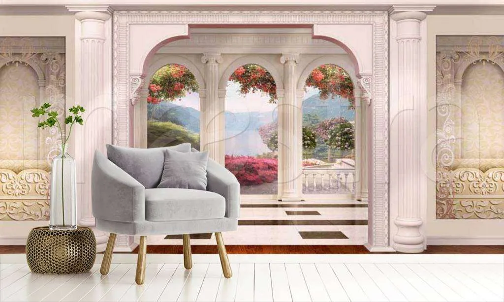 Фотообои Классическая терраса в горах  6-076