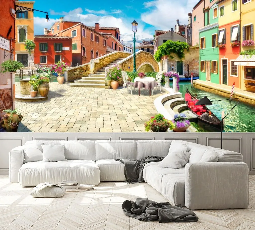 Фотообои в интерьере терраса в венеции  19-0076 фото