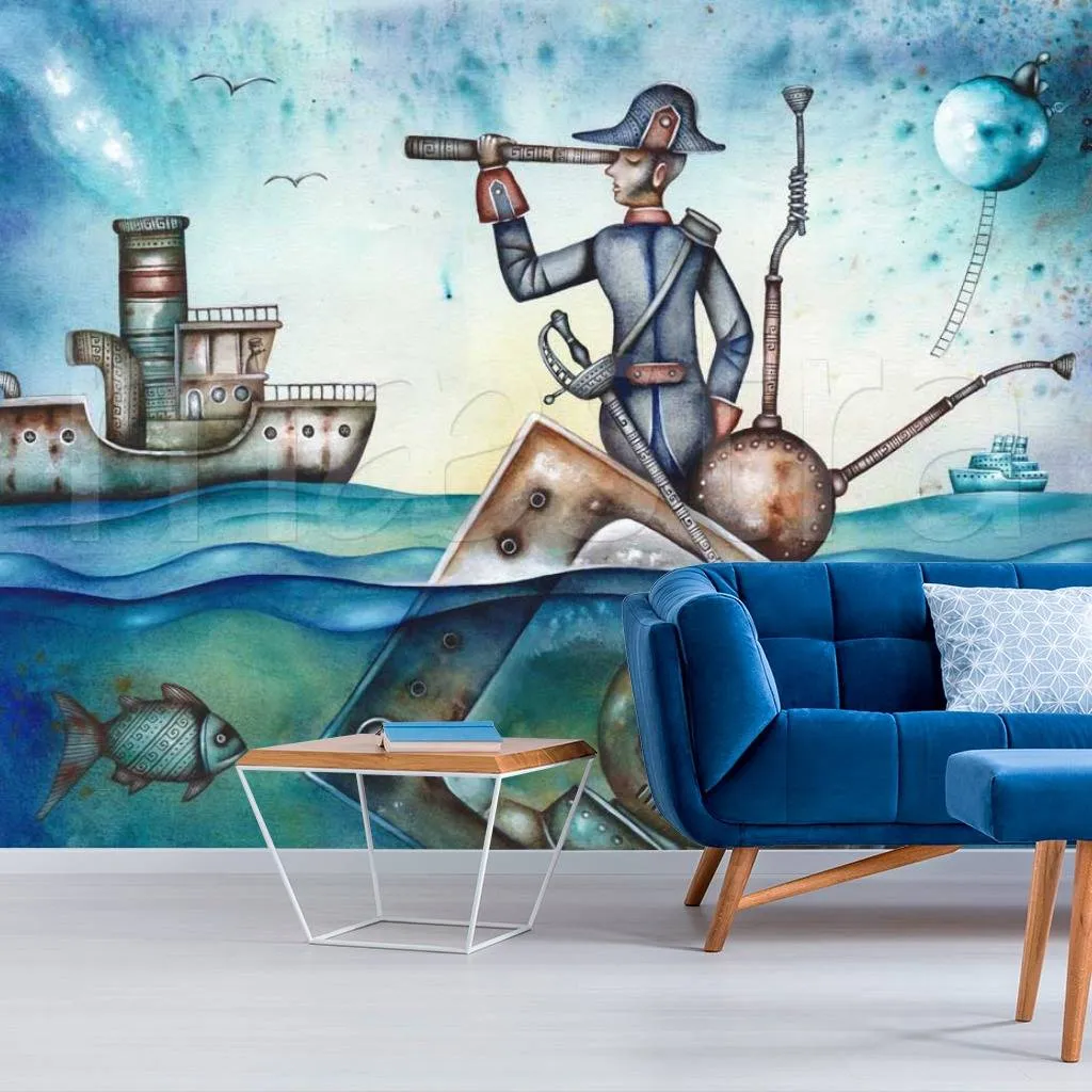 Фотообои Моряк в море  9-253