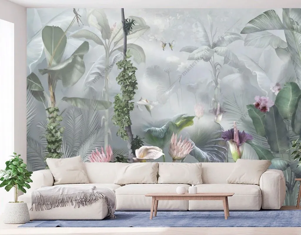 Фотообои Тропические растения яркие  13-599