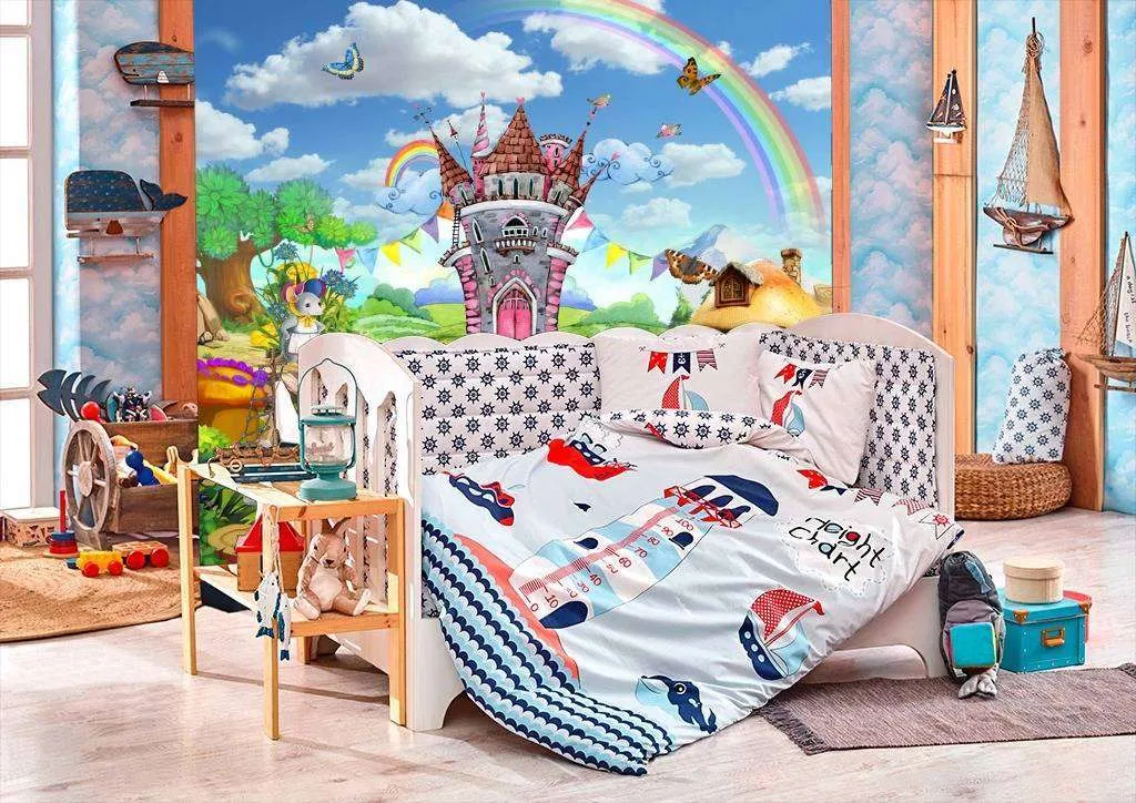 Фотообои Волшебный замок на поляне  13-050