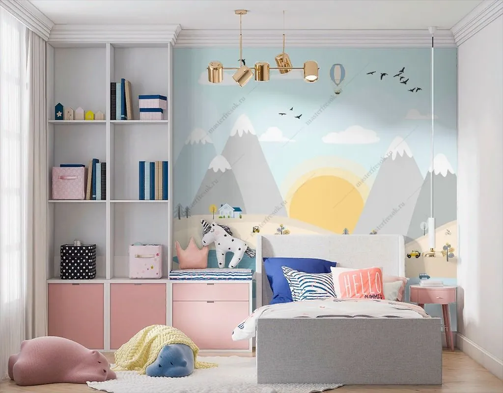 Фотообои Долина гор в детскую  12-1542
