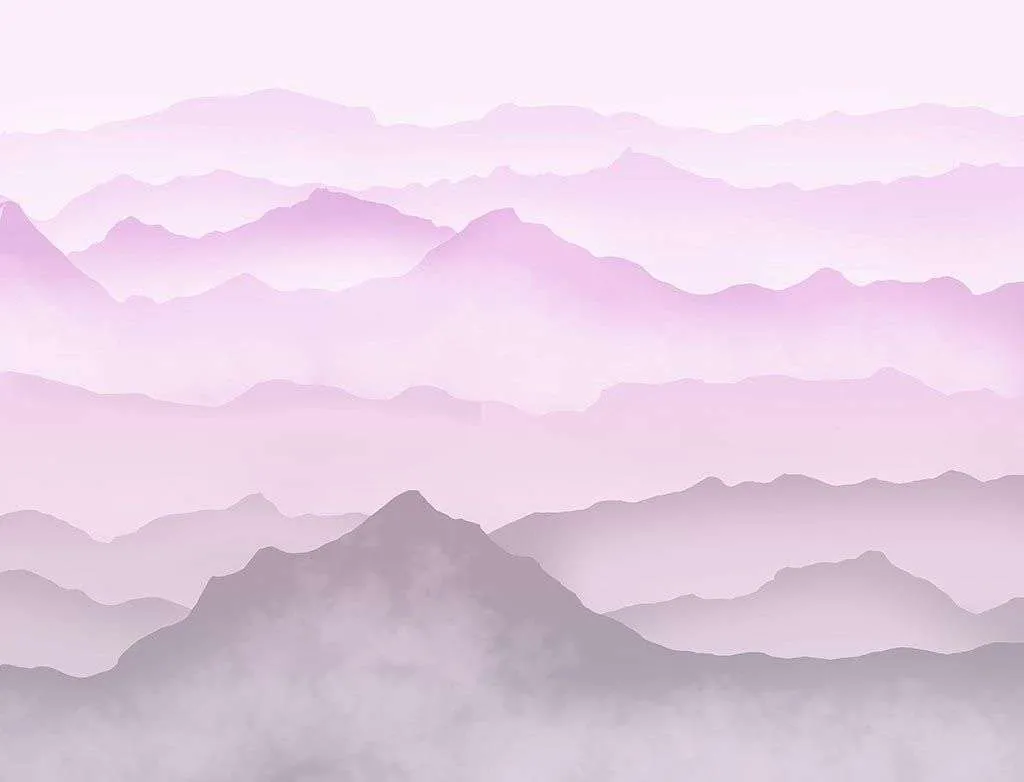 Фотообои в интерьере абстракция горы для девочки  12-1534 фото