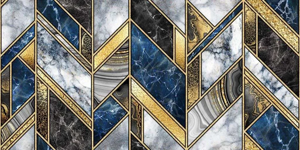 Фотообои в интерьере геометрия арт деко  9-1096 фото