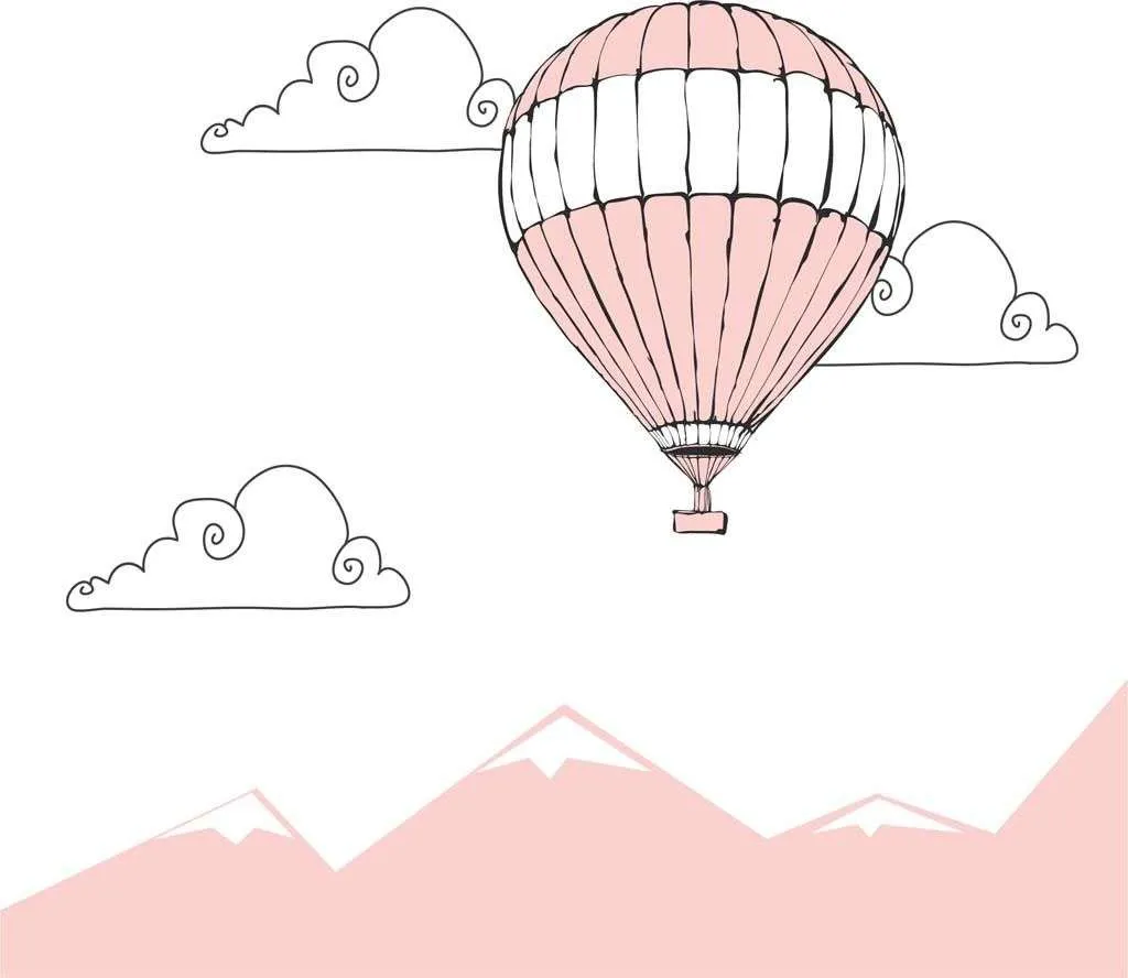 Фотообои в интерьере шар в облаках  12-826 фото