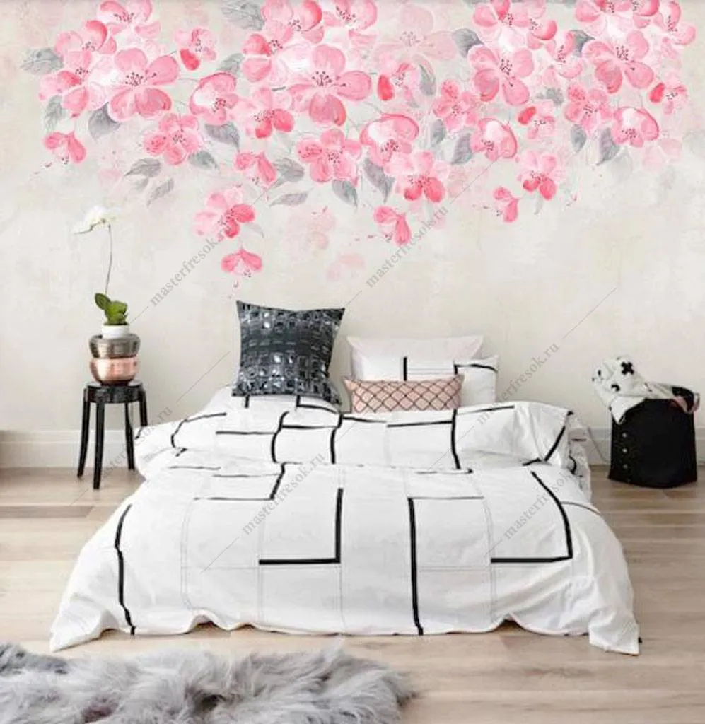 Фотообои Розовые цветы сакуры  15-947