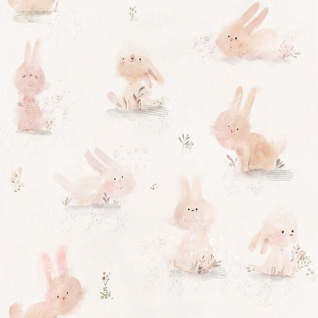 Фотообои в интерьере милые зайчата  12-1638 фото