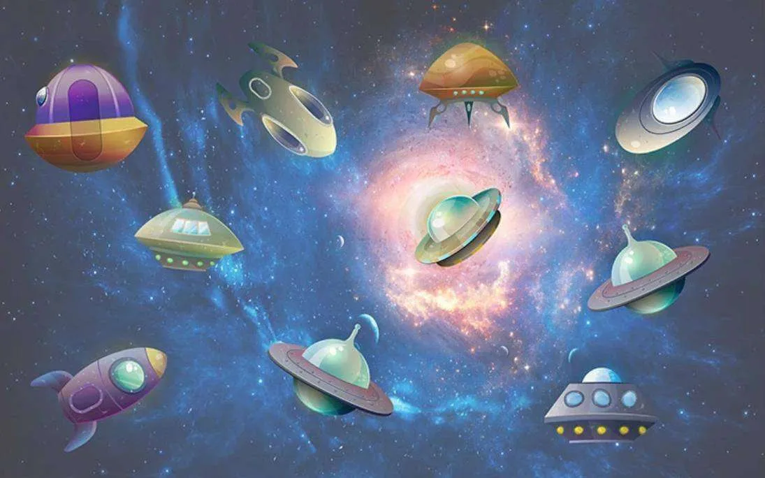 Фотообои в интерьере планеты космос  15-332 фото