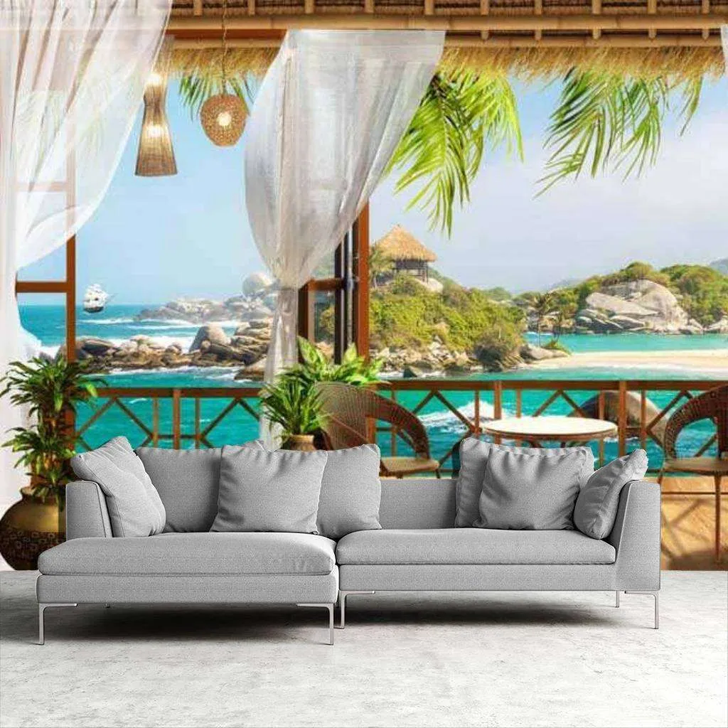 Фотообои в интерьере терраса летняя  17-0018 фото