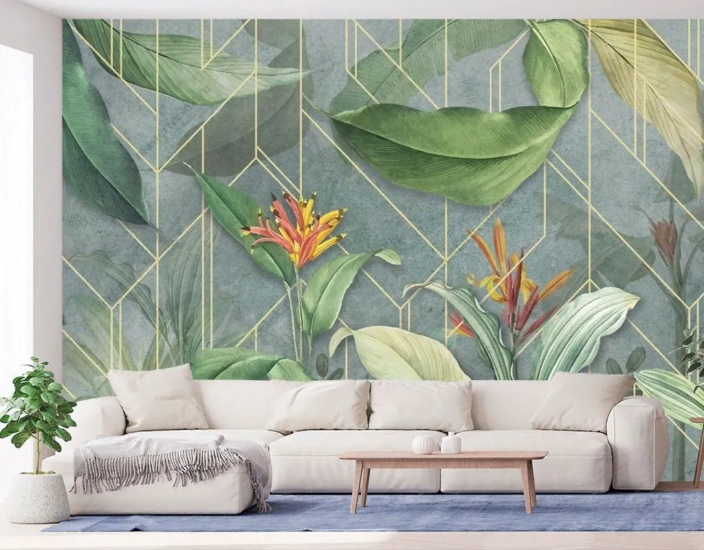 Фотообои Тропики в геометрии  9-1646