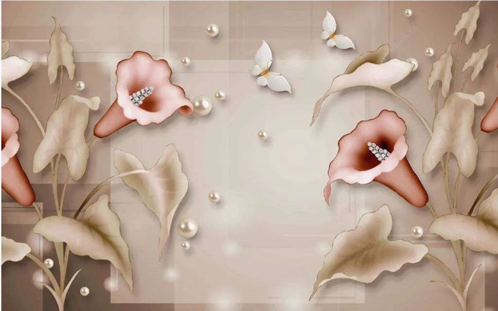 Фотообои в интерьере водяная лилия  15-771 фото