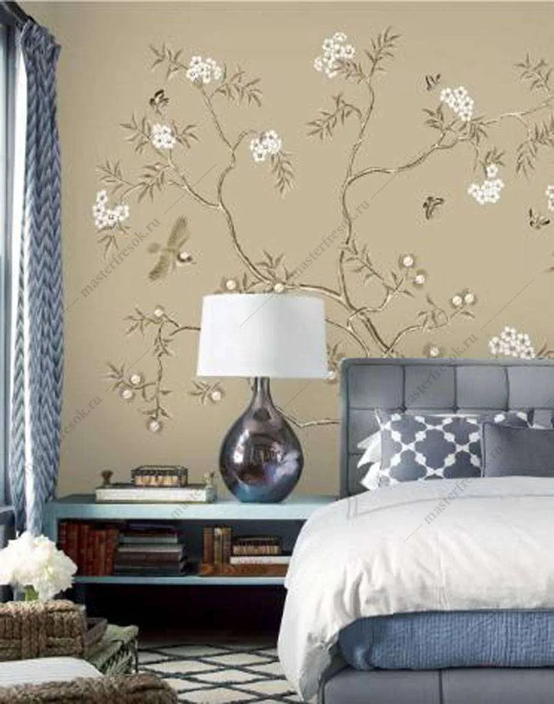 Фотообои Бесшовные обои на стену:  Шинуазри. Артикул: 15-965  