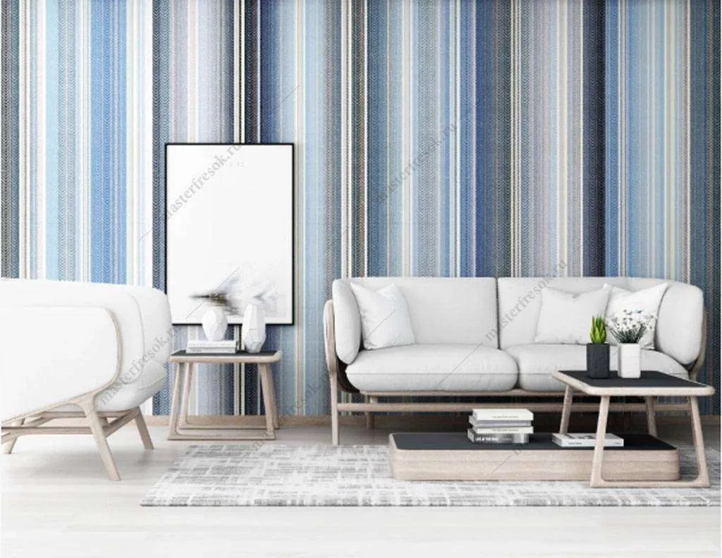 Фотообои в интерьере разноцветные линии  15-831 фото