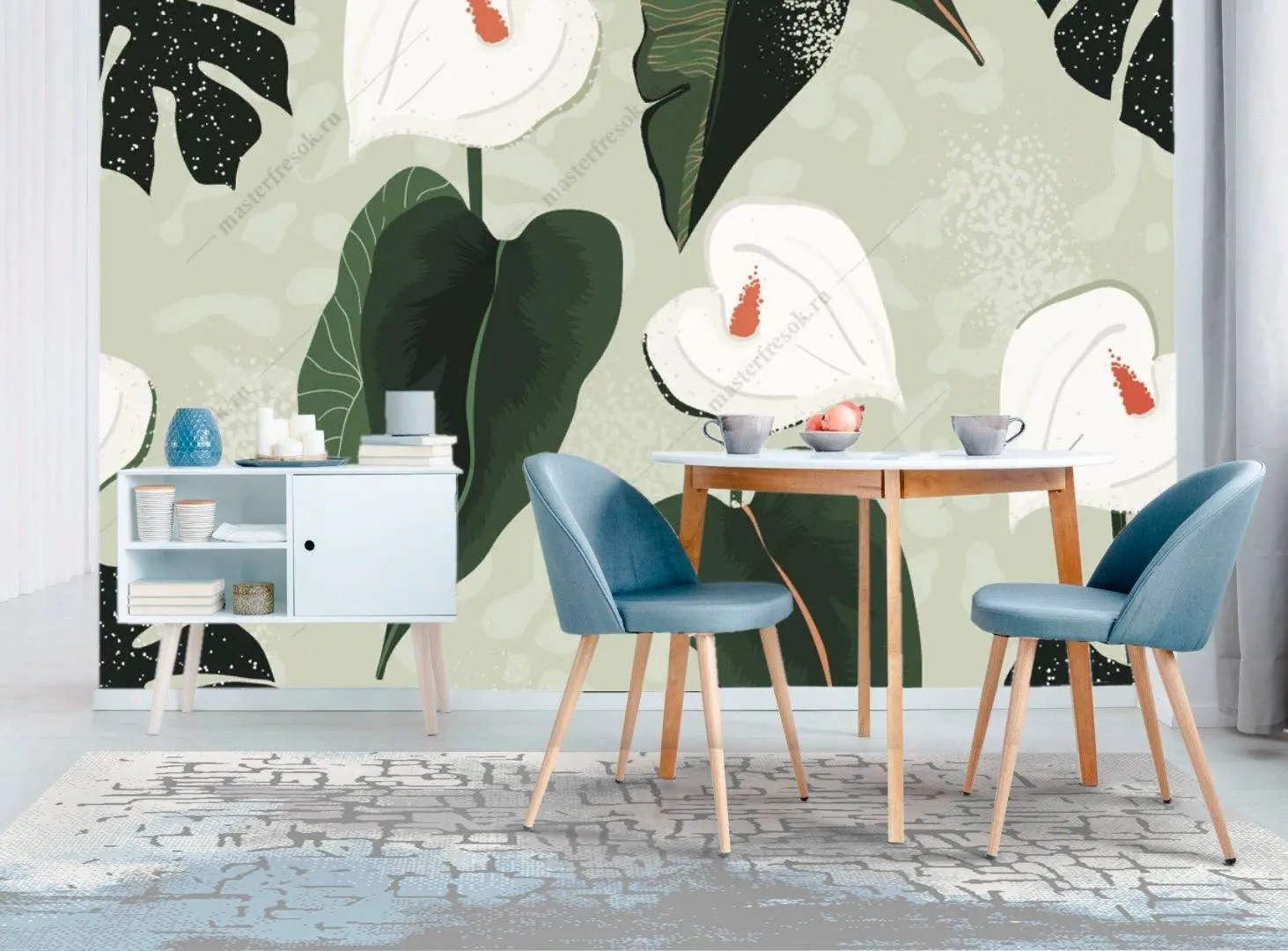 Фотообои Белый антуриум  9-1121