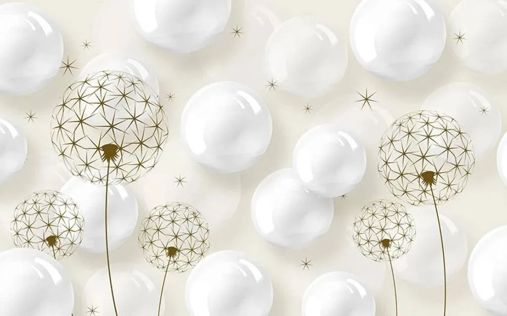 Фотообои в интерьере одуванчик шарик  15-729 фото