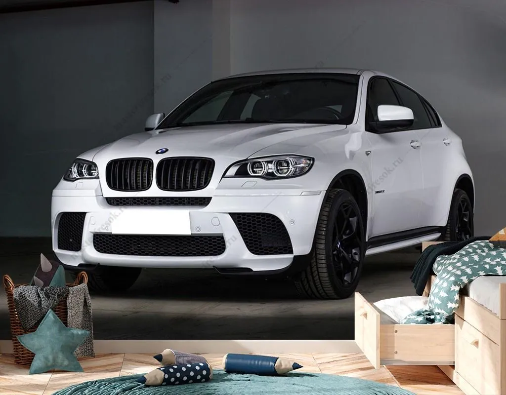 Фотообои Белый BMW  12-1406